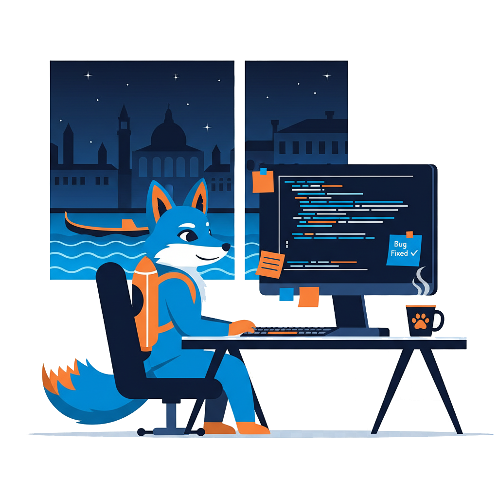 Alessio Falanga - Full-Stack Developer Mascot